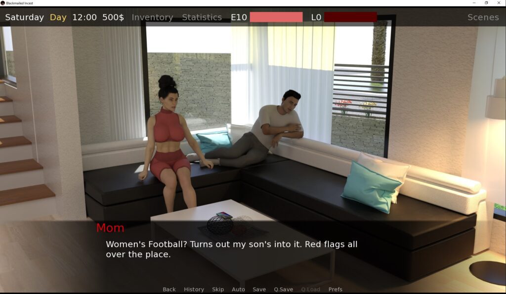 Blackmailed Incest Game